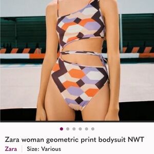 Zara Geometric Print Bodysuit
